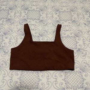 Girlfriend Collective Chocolate Brown Sports Bra